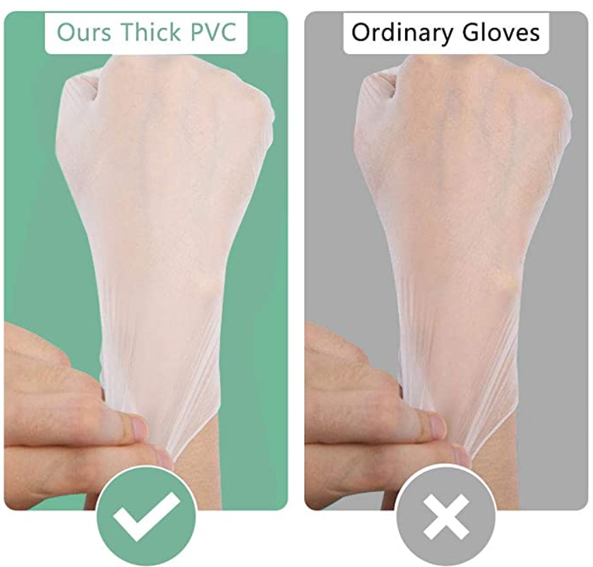Disposable PVC Gloves,  Latex Free Powder-Free Disposable PVC Gloves,  Latex Free Powder-Free