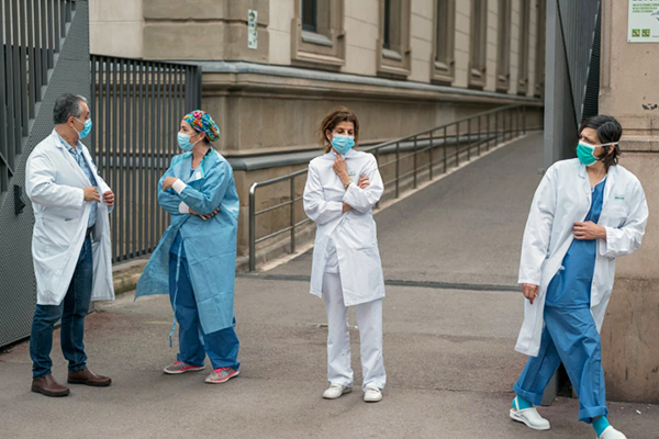 Wearing a mask can also reduce the likelihood that people will touch their face Wearing a mask can also reduce the likelihood that people will touch their face