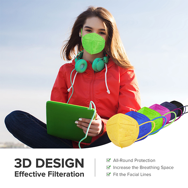 3D Design FFP2 Protective Disposable Face Mask 3D Design FFP2 Protective Disposable Face Mask