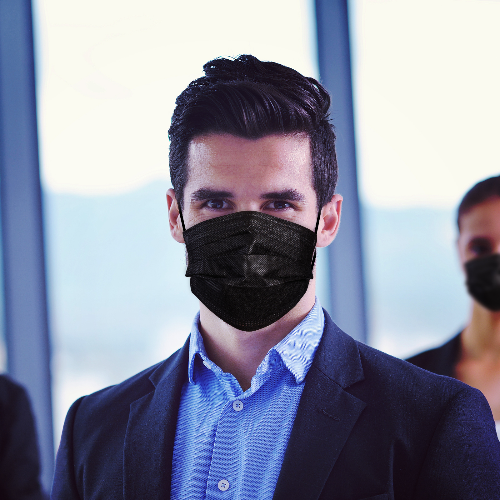 3ply Black Disposable Face Mask 3ply Black Disposable Face Mask