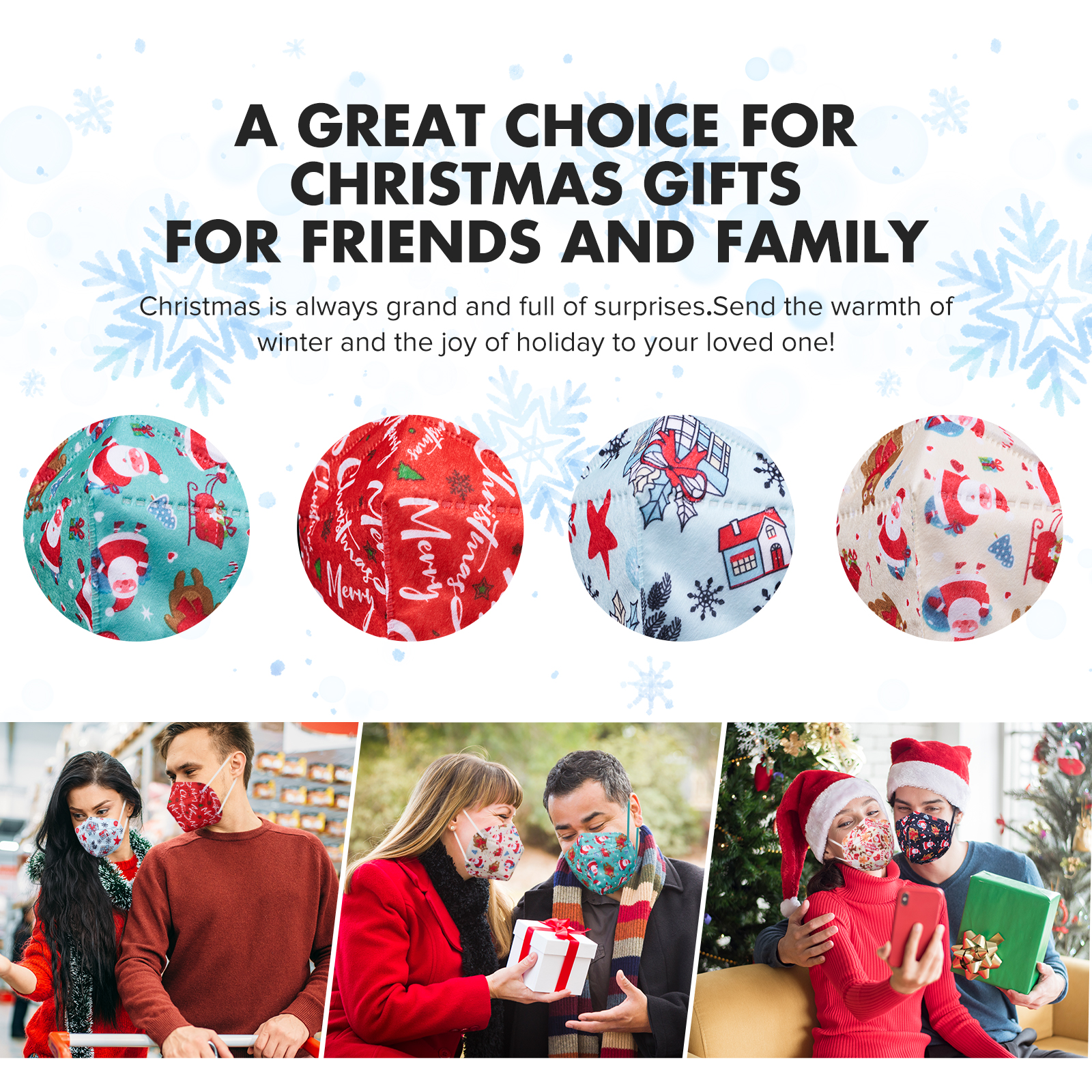 Christmas FFP2 Disposable 5-Layer Face Mask Christmas FFP2 Disposable 5-Layer Face Mask