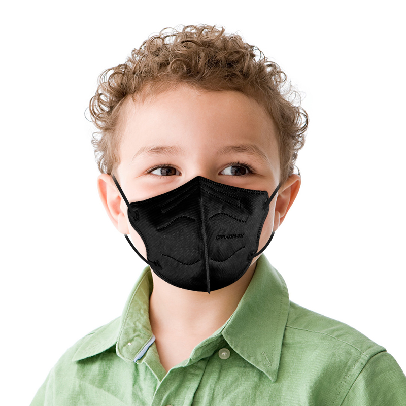 Black KN95 3D Face Mask Kid Size Black KN95 3D Face Mask Kid Size
